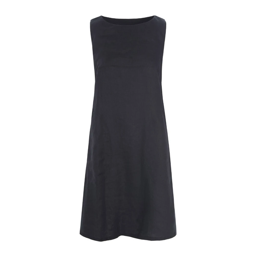 Bitte Kai Rand Black Airy Linen Sleeveless Dress - Female - Short Dresses - Xl - Dresses
