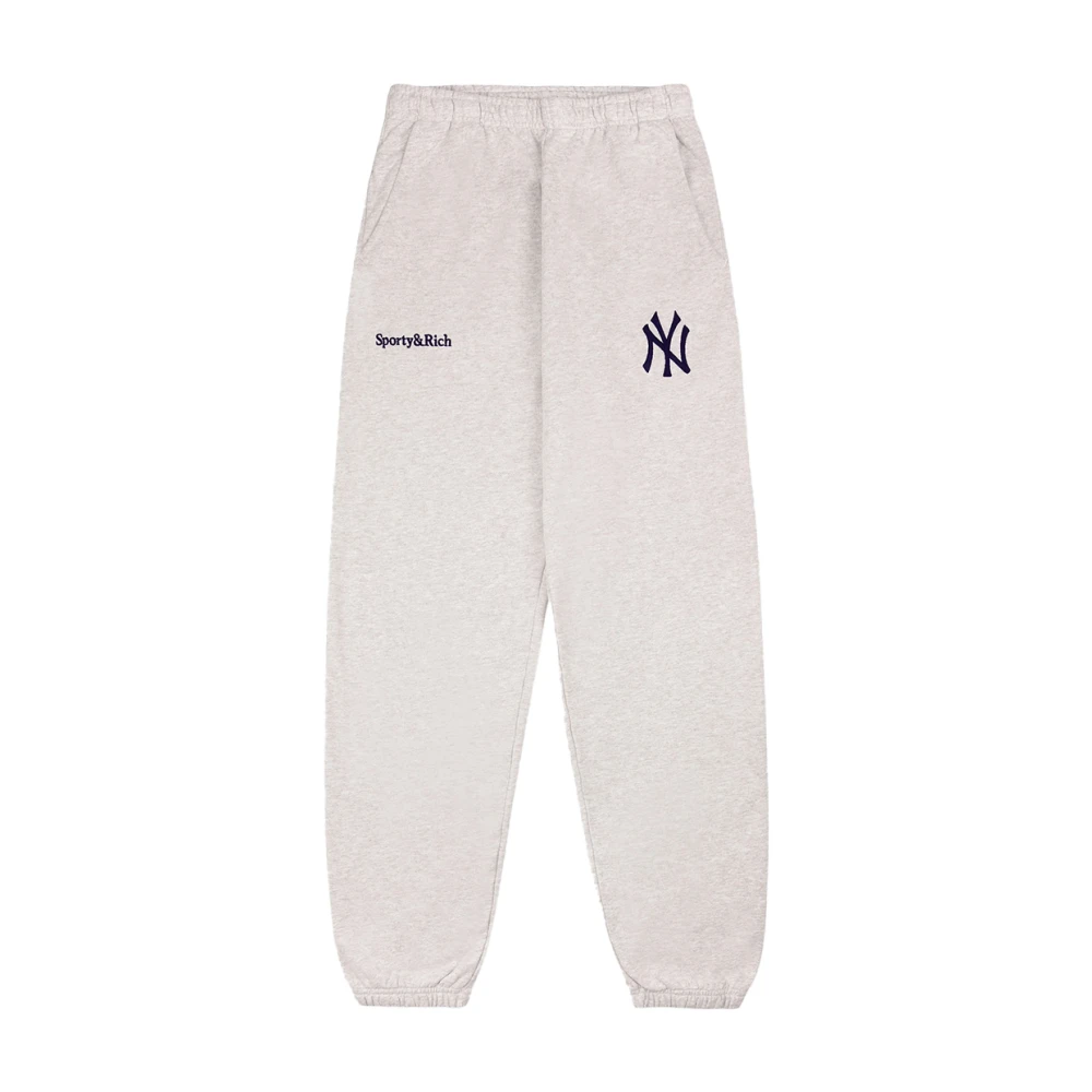 Sporty & Rich Yankees Serif Sweatpant Gray Heren