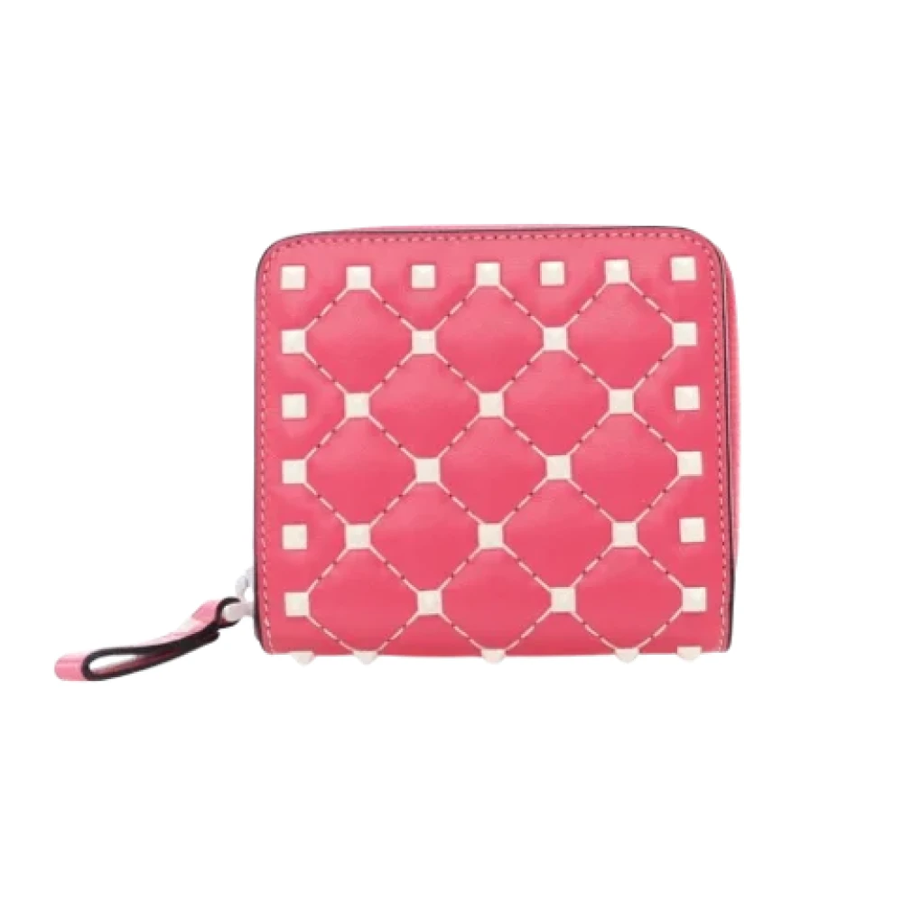 Valentino Vintage Pre-owned Leather wallets Pink Dames