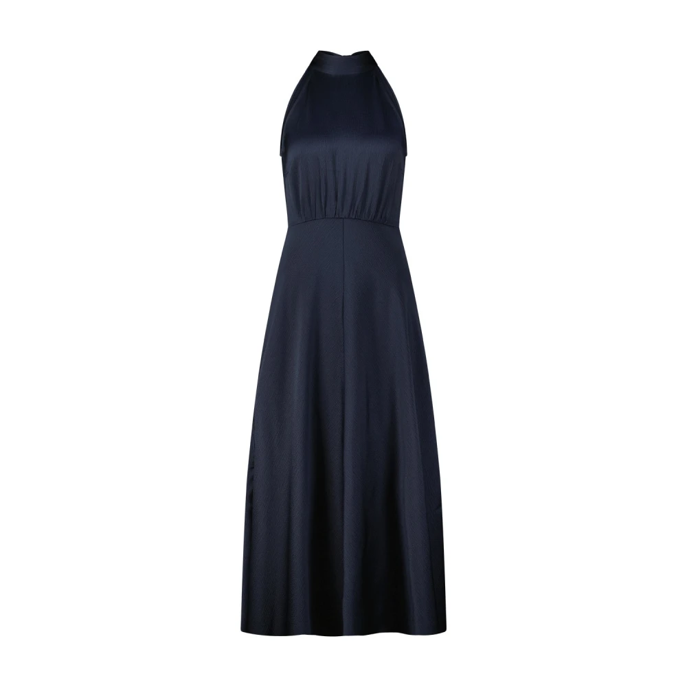 Samsøe Elegante A-lijn Neckholder Jurk Blue Dames