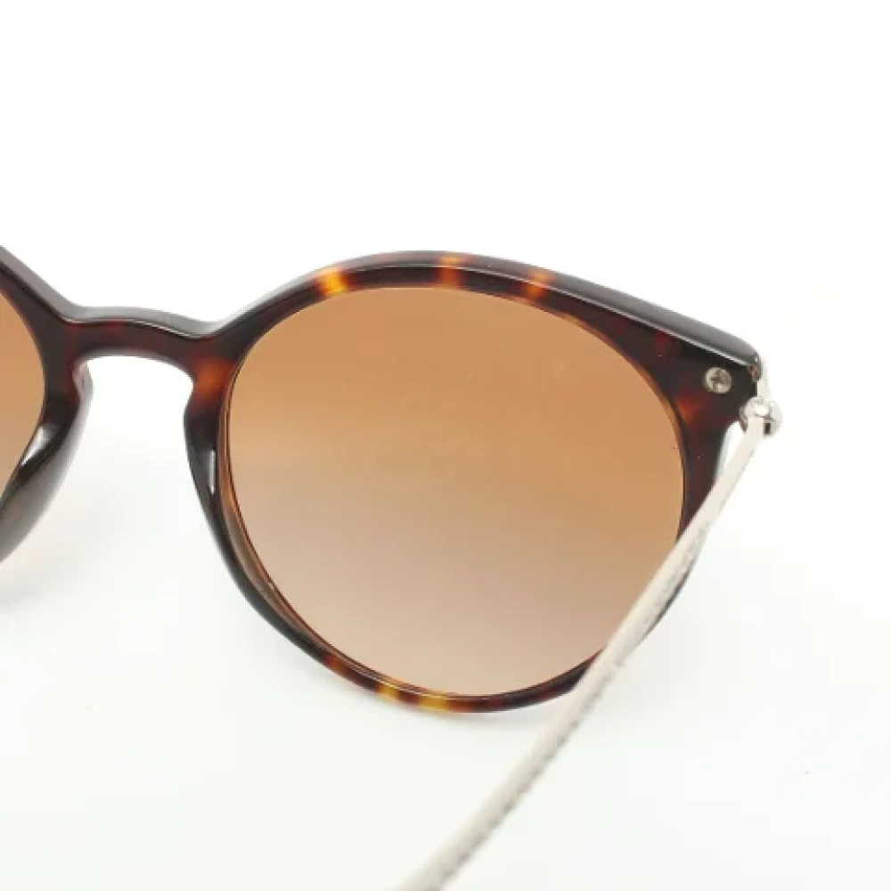 Tiffany & Co. Pre-owned Metal sunglasses Brown Dames