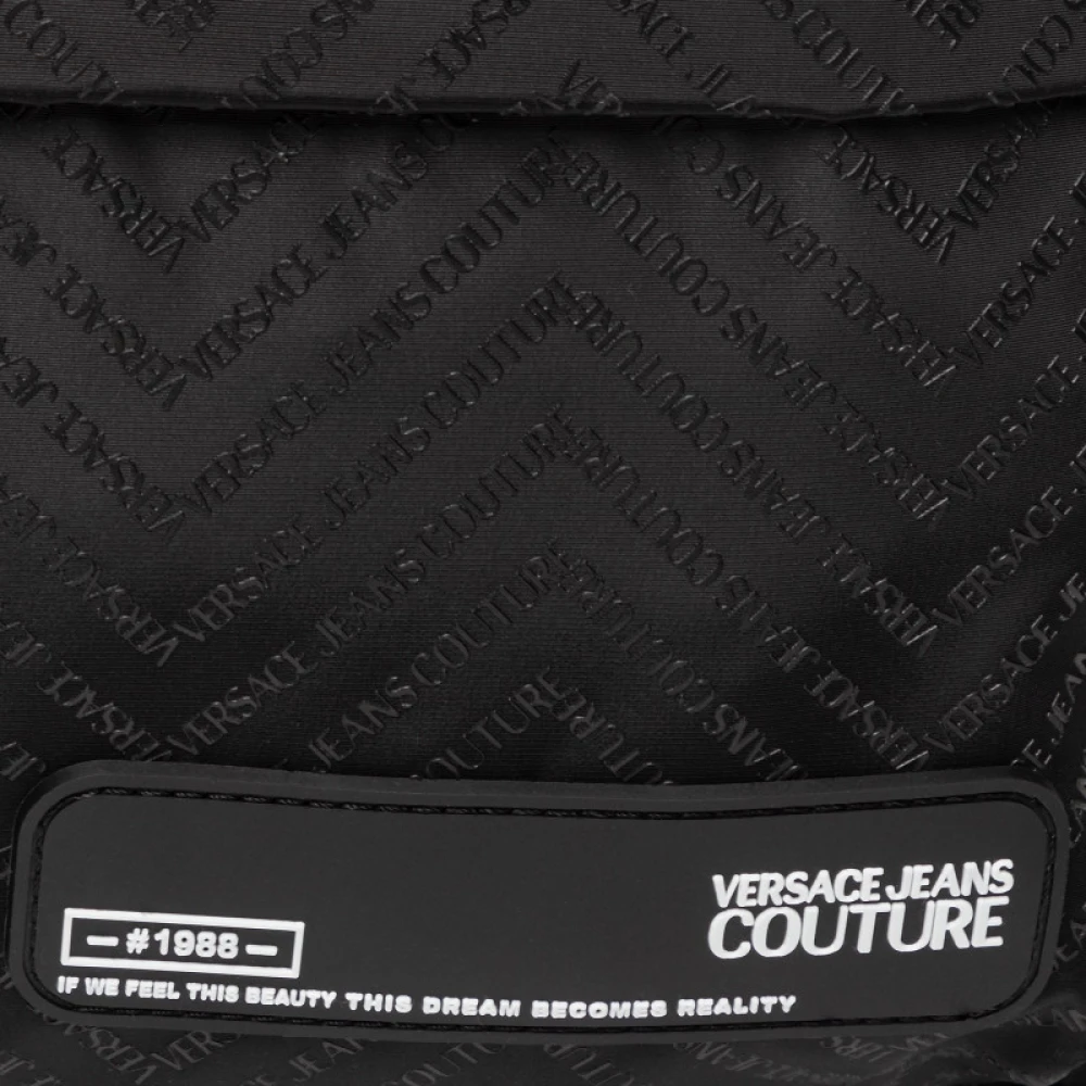 Versace Jeans Couture Stijlvolle Rugzak voor Dagelijks Gebruik Black Heren