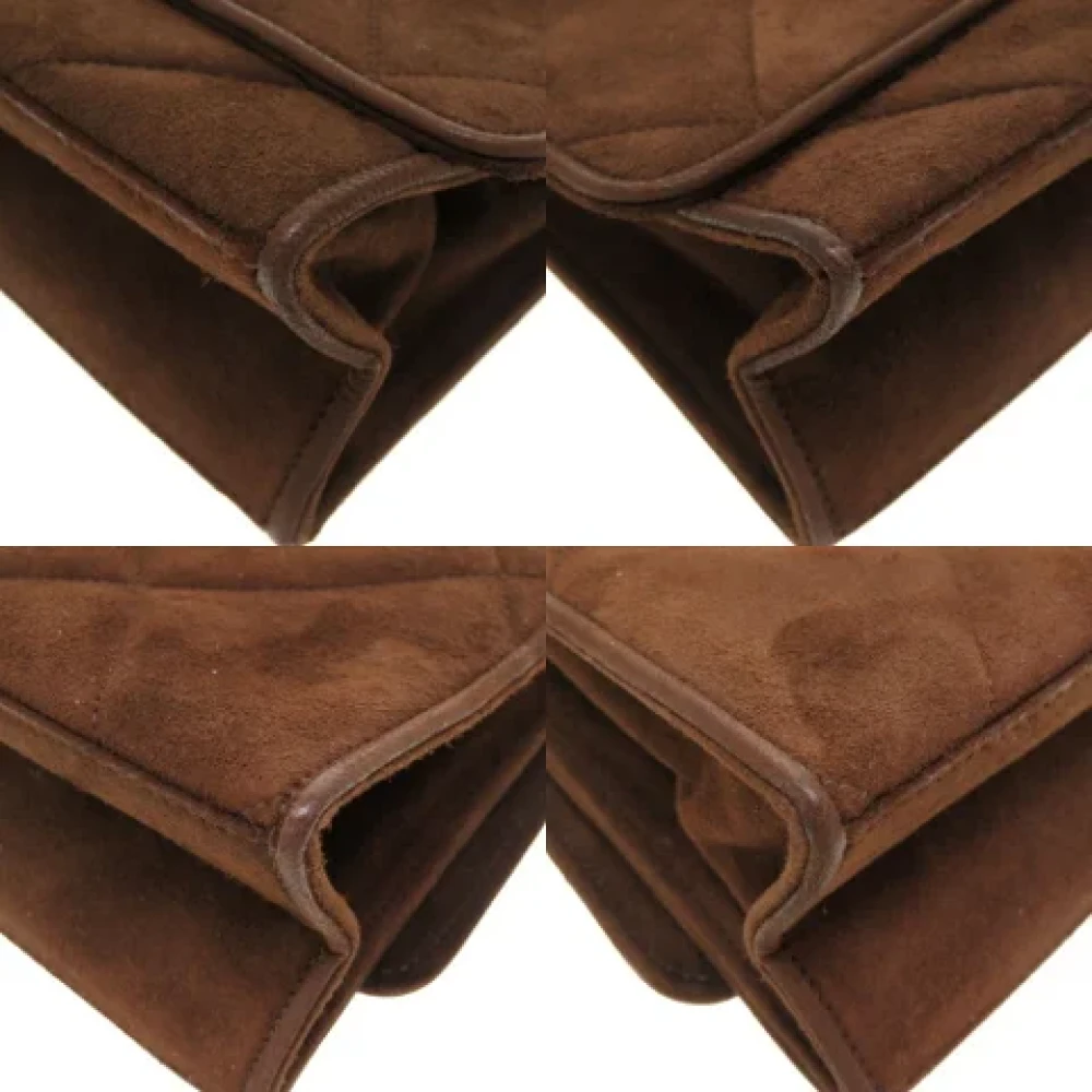 Chanel Vintage Pre-owned Suede shoulder-bags Brown Dames