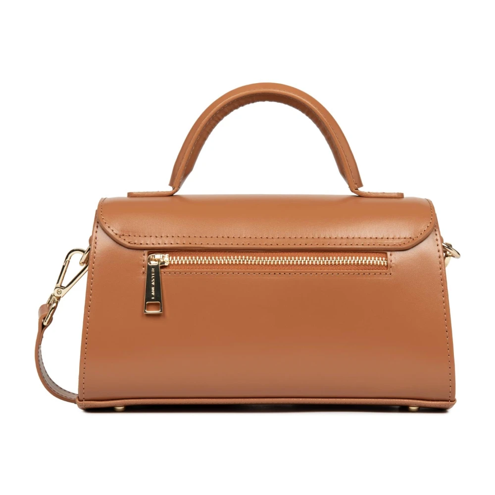 Lancaster Elegante Flap Tas met Metalen Sluiting Brown Dames