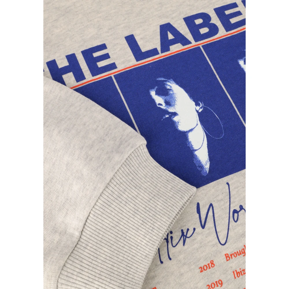 Alix The Label World Tour Cropped Sweater Gray Dames