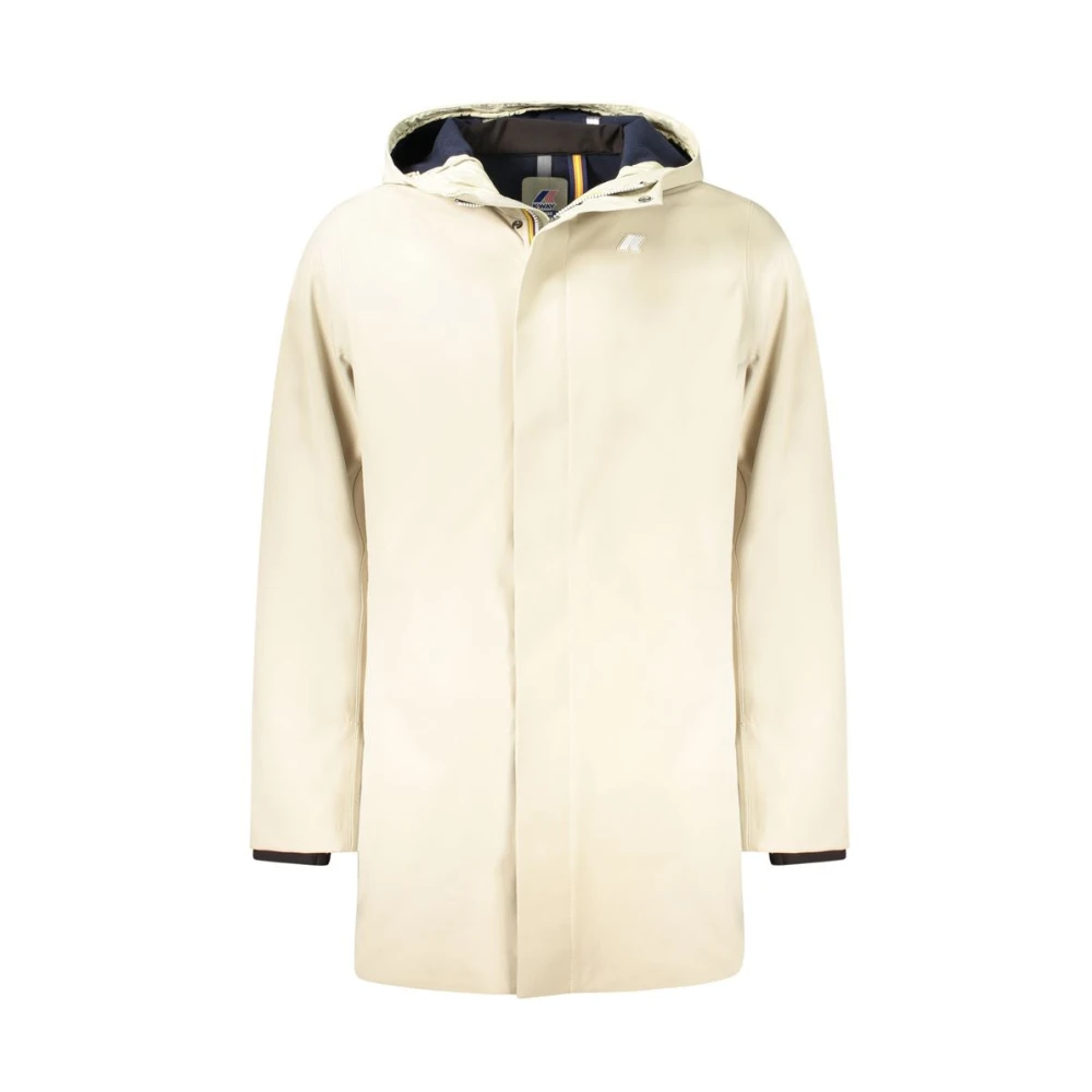 K-way Beige Polyester Jas Beige Heren