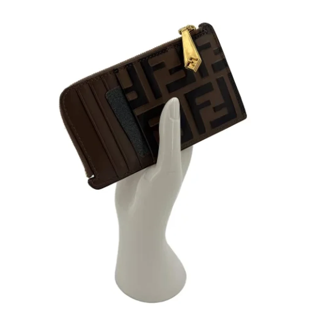 Fendi Vintage Pre-owned Leather wallets Brown Dames