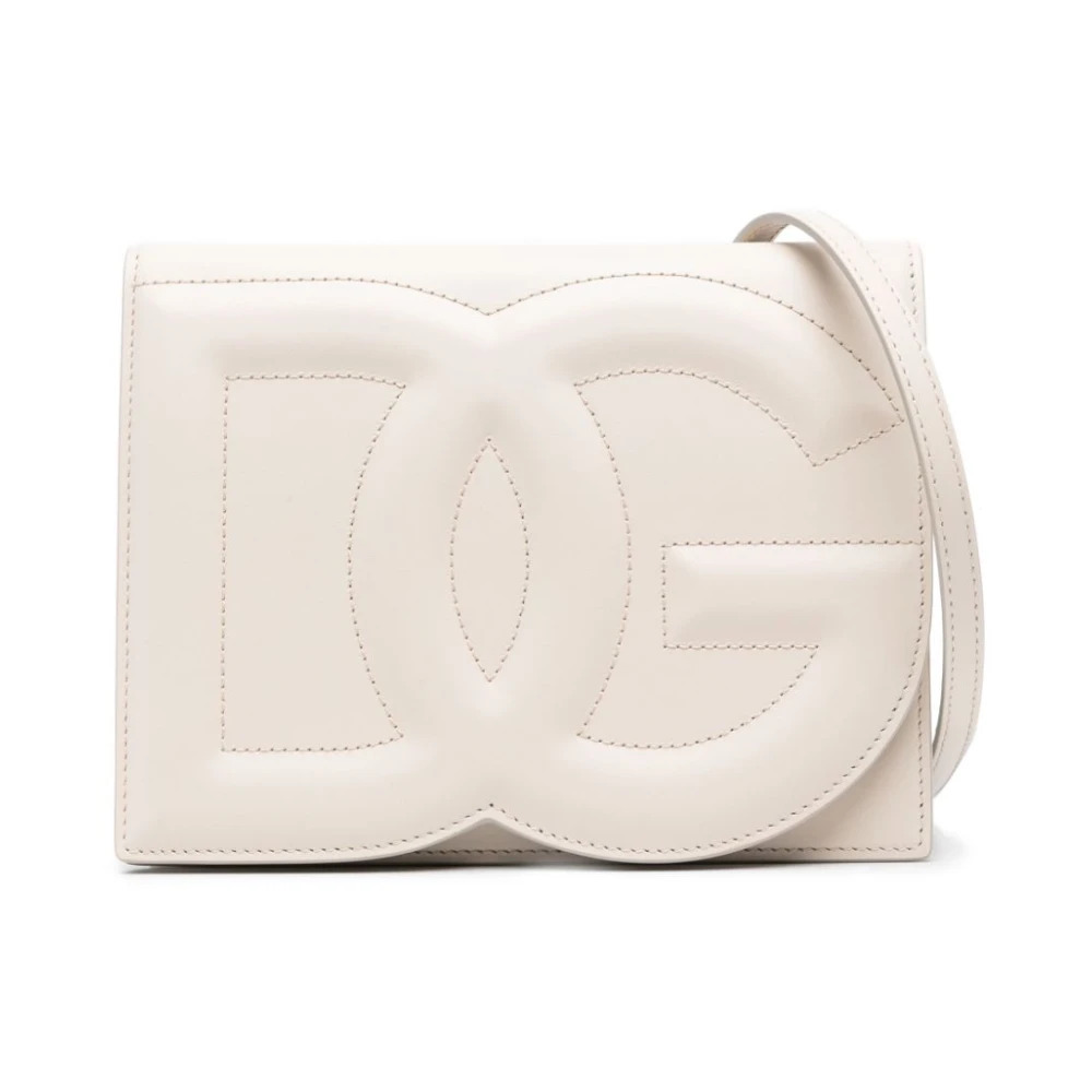 Dolce & Gabbana Witte DG Logo Crossbody Tas White Dames
