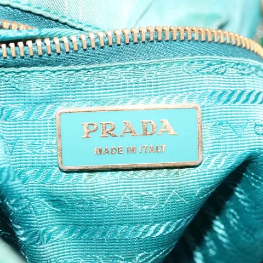 Prada Vintage Pre-owned Fabric handbags Blue Dames