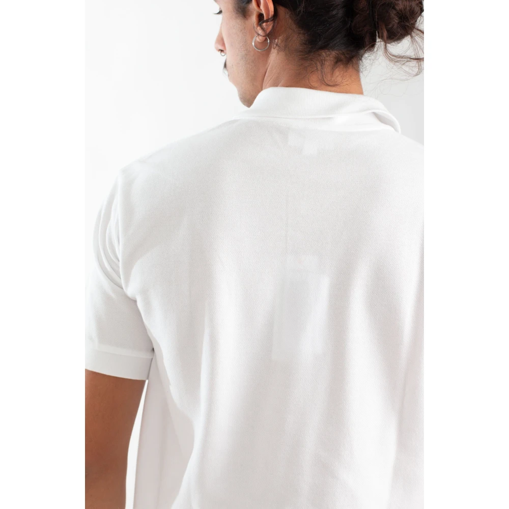 Lacoste Croc Polo Shirt in Gum-stijl White Heren