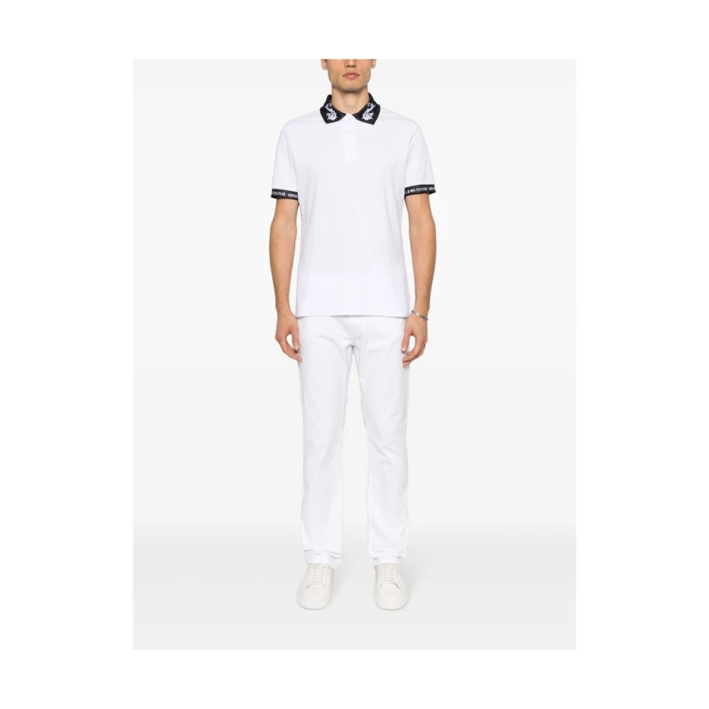 Versace Jeans Couture Polo Shirts White Heren