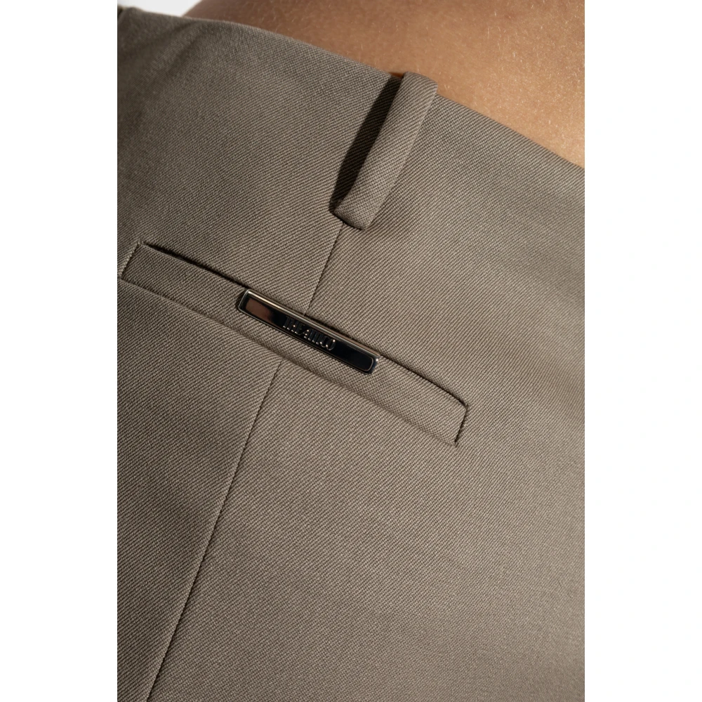 The Attico Wollen rok Gray Dames