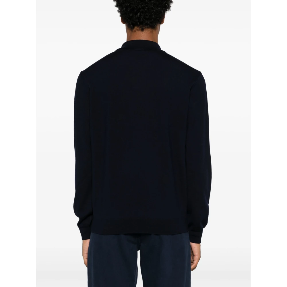 A.p.c. Blauwe wollen trui met polokraag Blue Heren