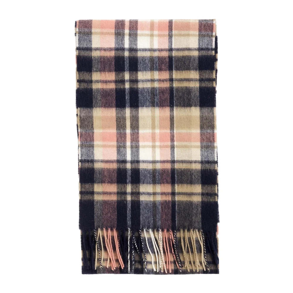 Barbour Vintage Ruit Wol Kasjmier Sjaal Multicolor Dames