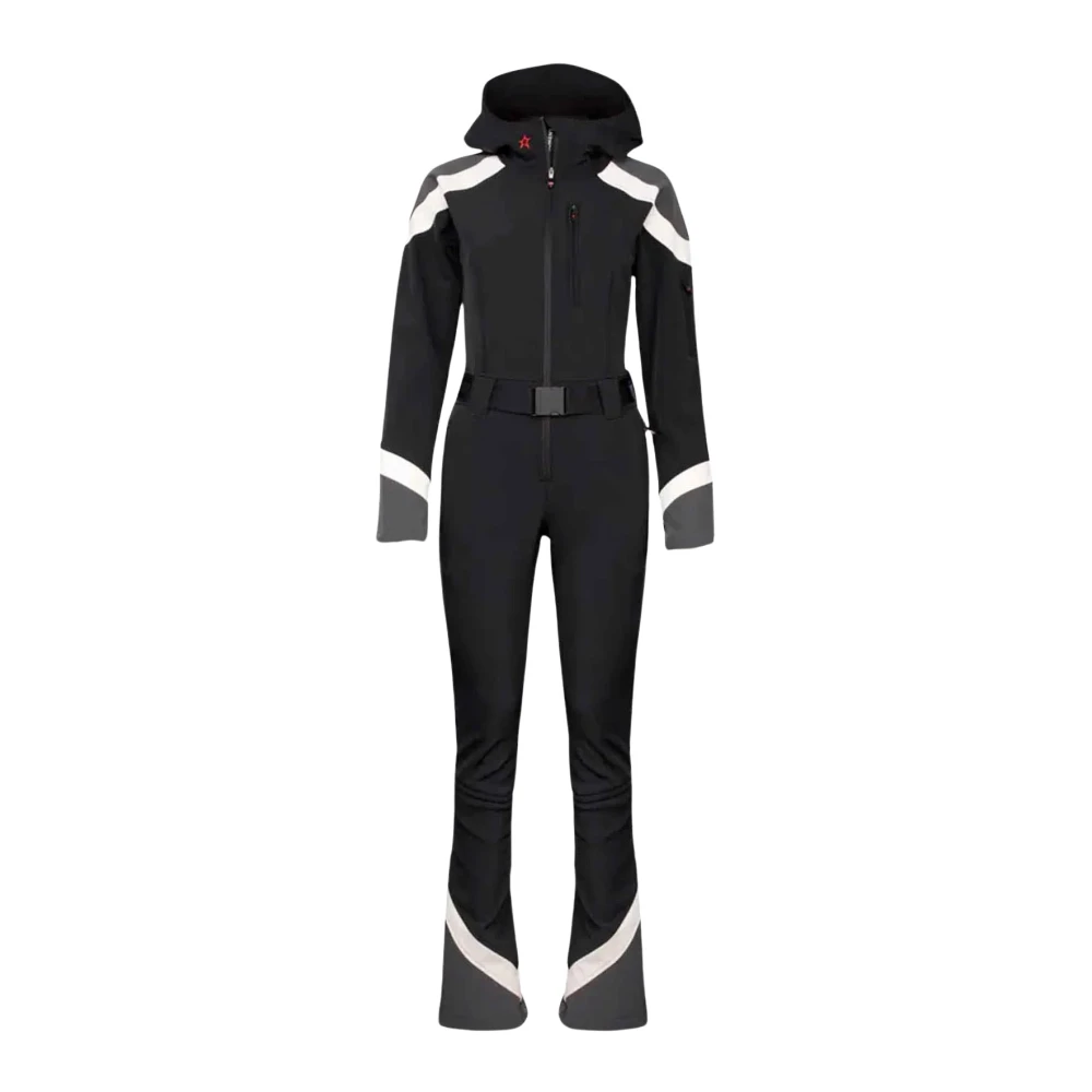 Svart/Snø Hvit Ski Jumpsuit