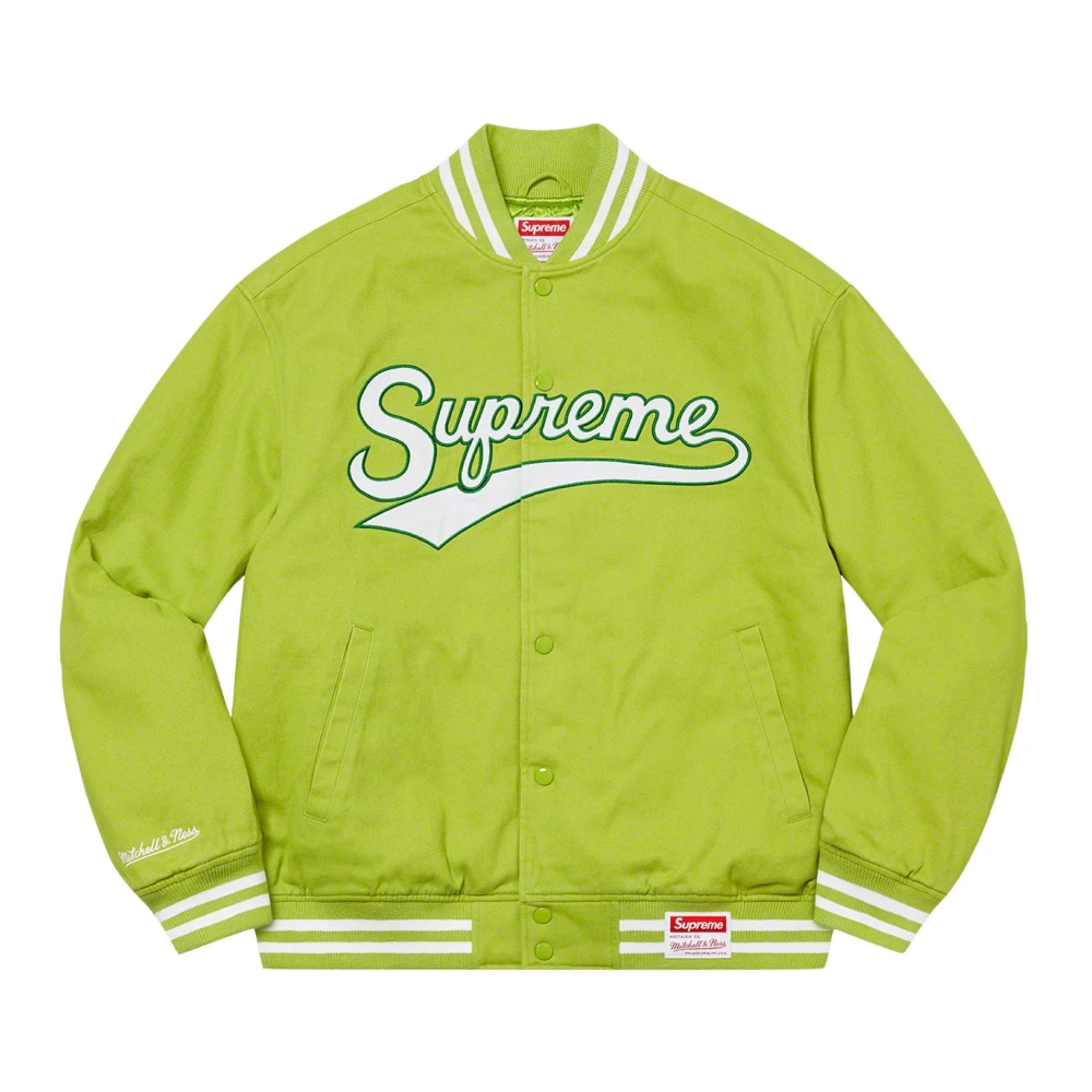 Supreme Groene Twill Varsity Jack Beperkte Oplage Green Heren