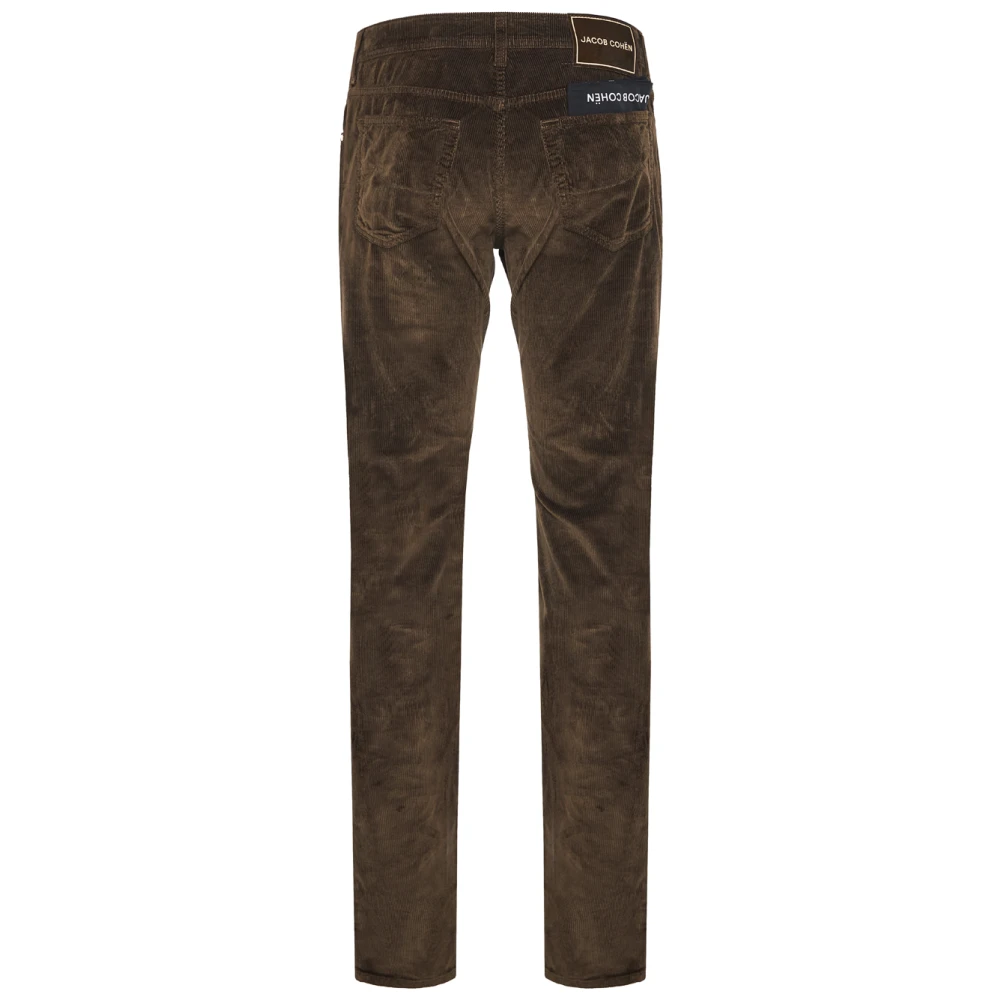 Jacob Cohën Ribfluwelen broek met speciale Japanse stoffen Brown Heren
