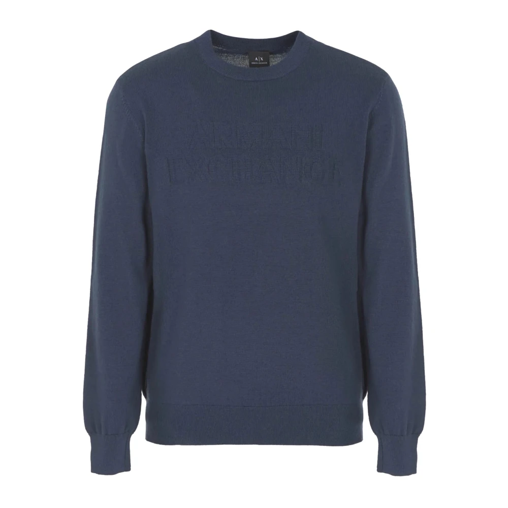 Armani Exchange Hombre Jersey De Cuello Redondo En Mezcla De Lana