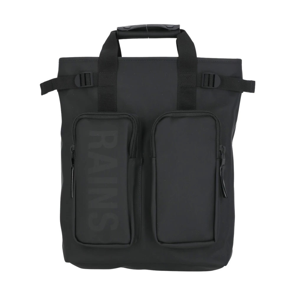 Rains Uomo Nero Texel Tote Backpack - Immagine 3