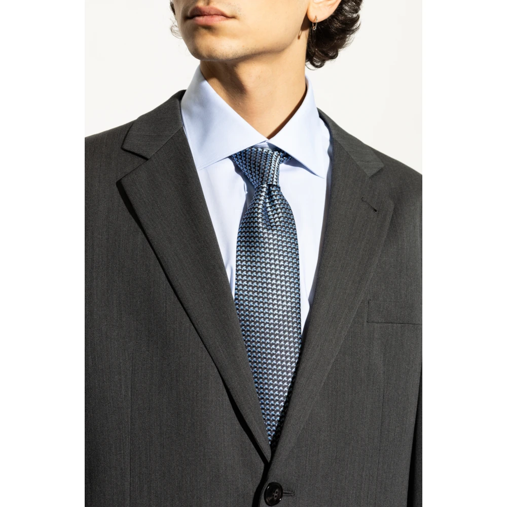 Brioni Zijden stropdas Blue Heren