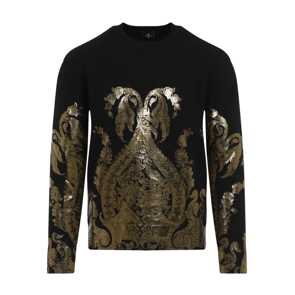 ETRO Zwarte Trui voor Vrouwen Aw24 Black Dames