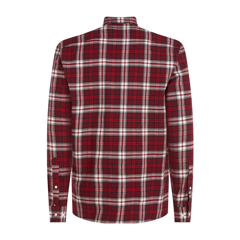 Tommy Hilfiger Geborsteld Tommy Tartan Overhemd Red Heren