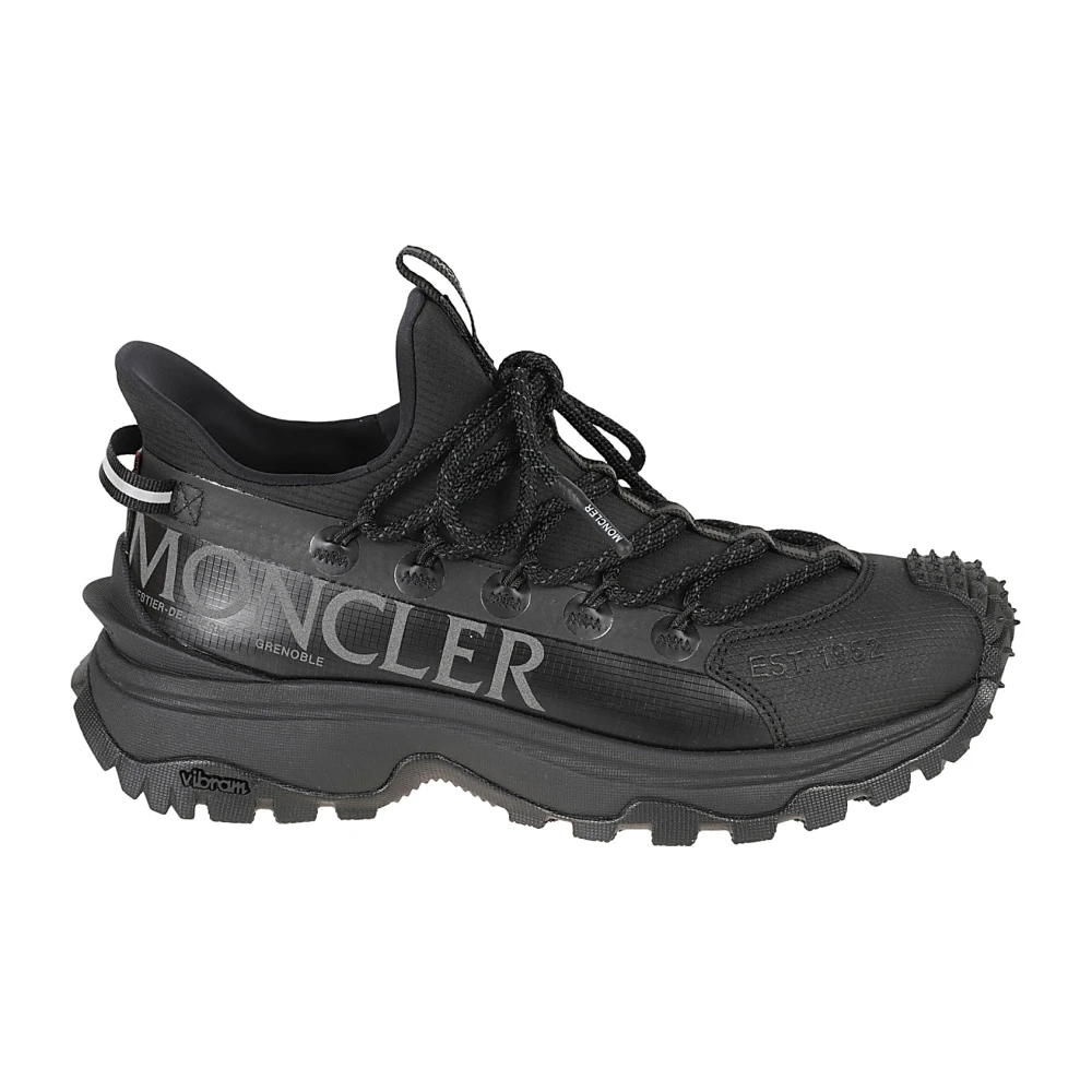 Moncler Zwarte Lage Top Sneakers Trailgrip Lite2 Black Dames