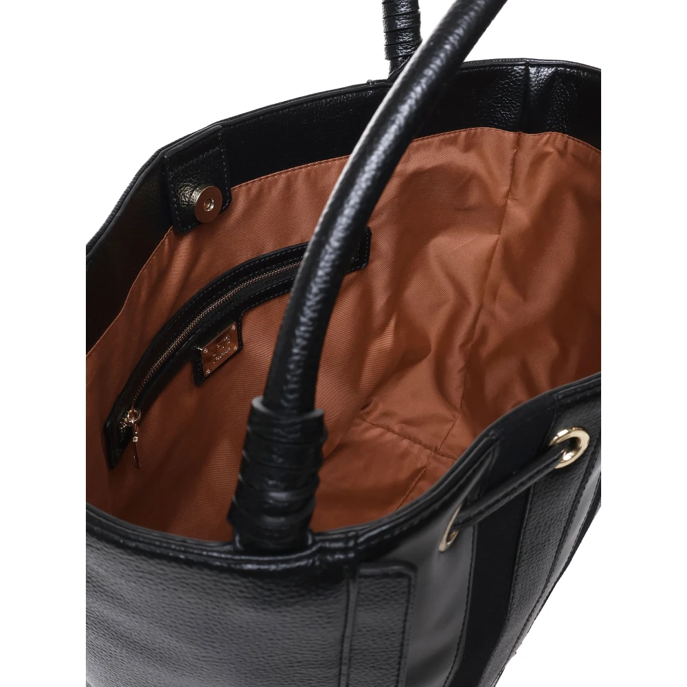 V73 Zwarte Tote Tas met Magnetische Sluiting Black Dames