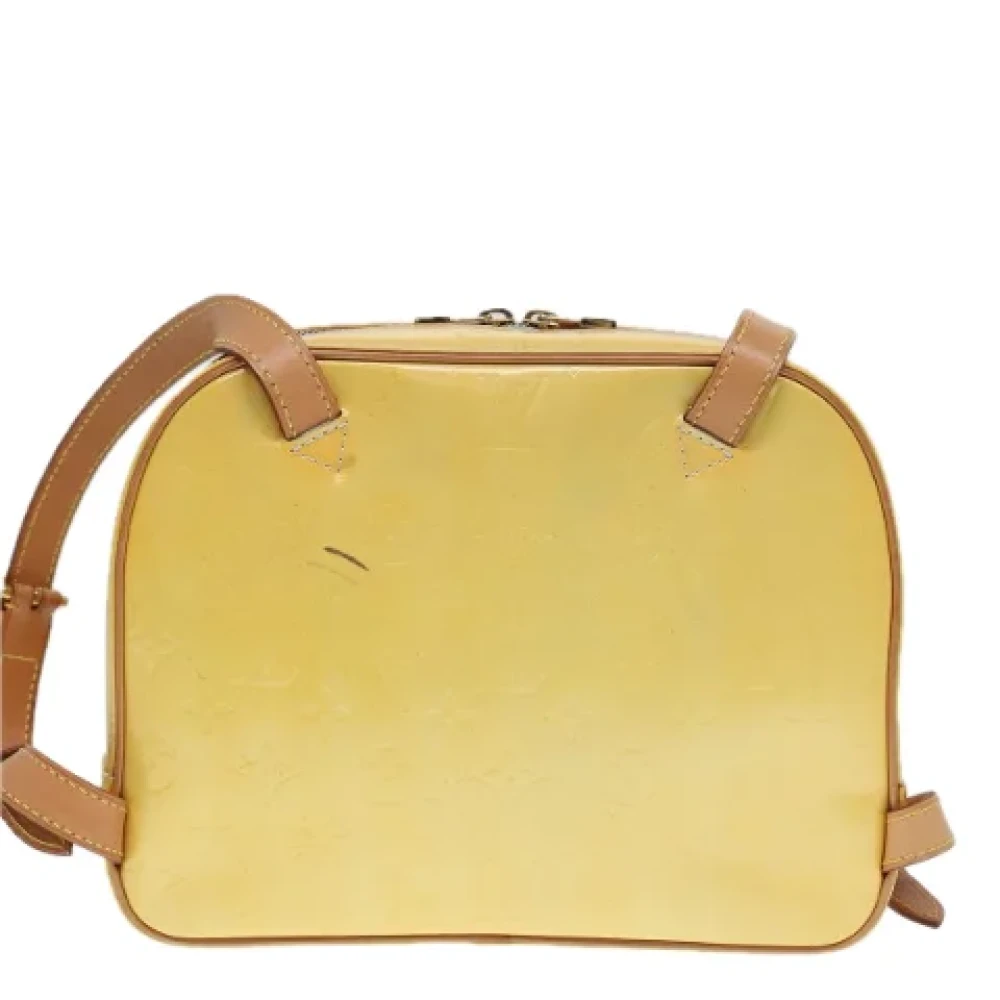 Louis Vuitton Vintage Pre-owned Leather backpacks Yellow Dames