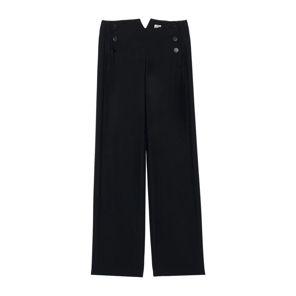 Ines De La Fressange Paris Gabriel zwarte broek OLD REF Black Dames