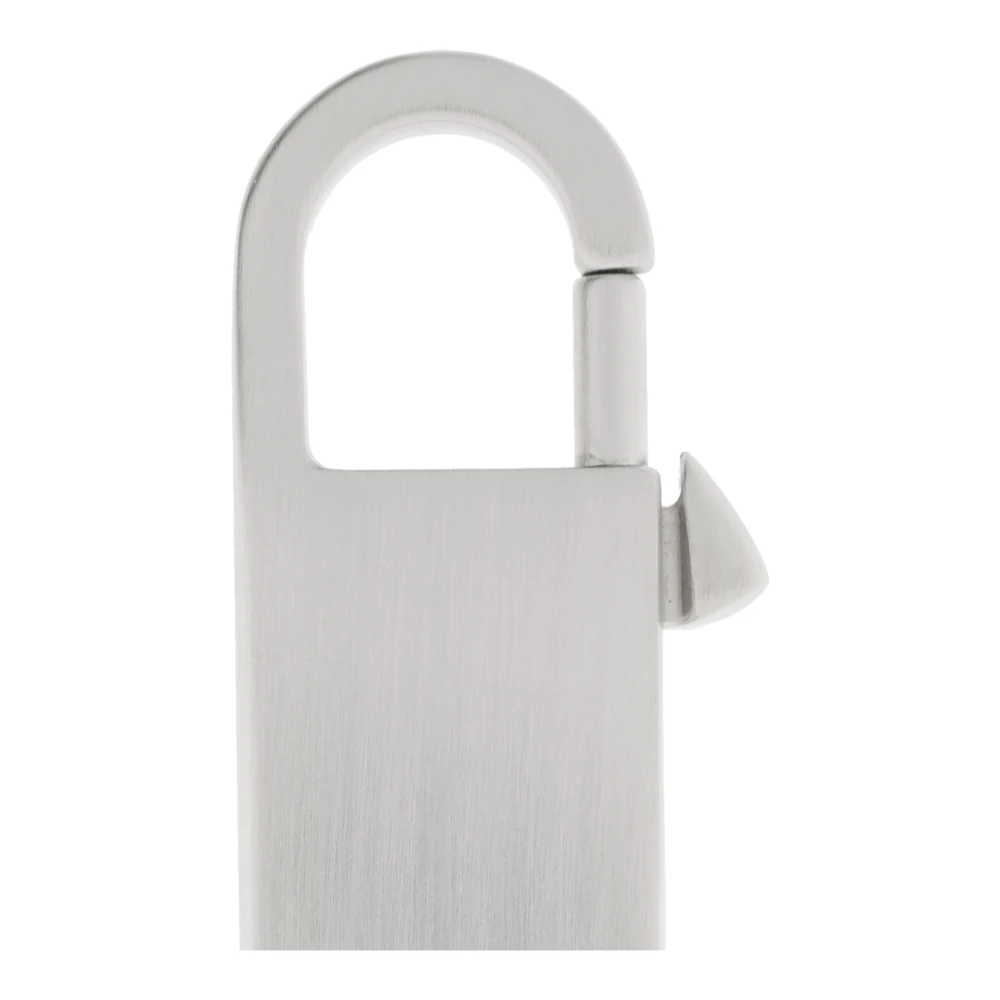 Rick Owens Sleutelhanger met logo Gray Unisex