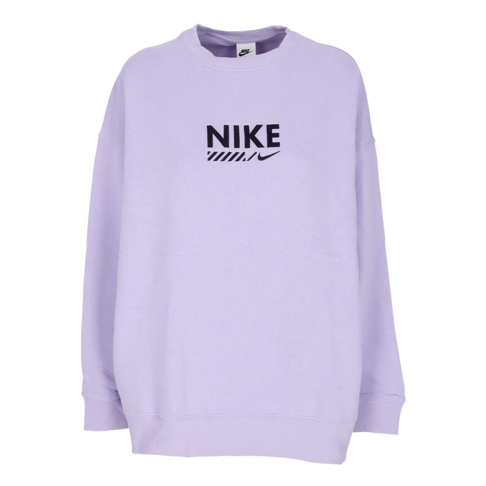 Nike Hydrangea Crewneck Fleece Sweatshirt Purple, Dam