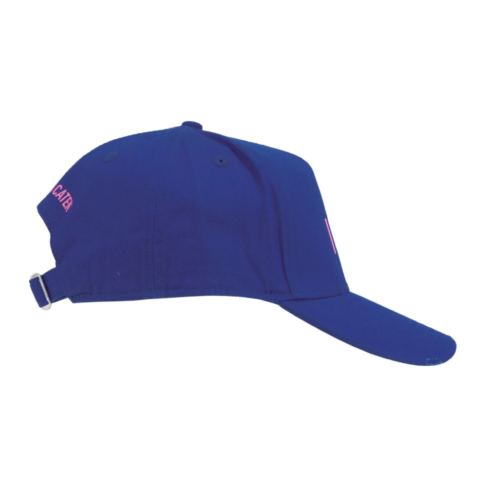 Dsquared2 Baseballpet met gesp sluiting en reliëf Blue Unisex