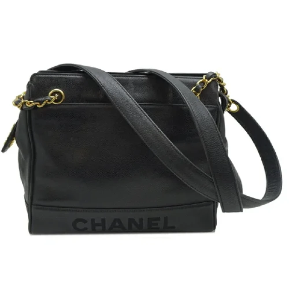 Chanel Vintage Pre-owned Leather chanel-bags Black Dames