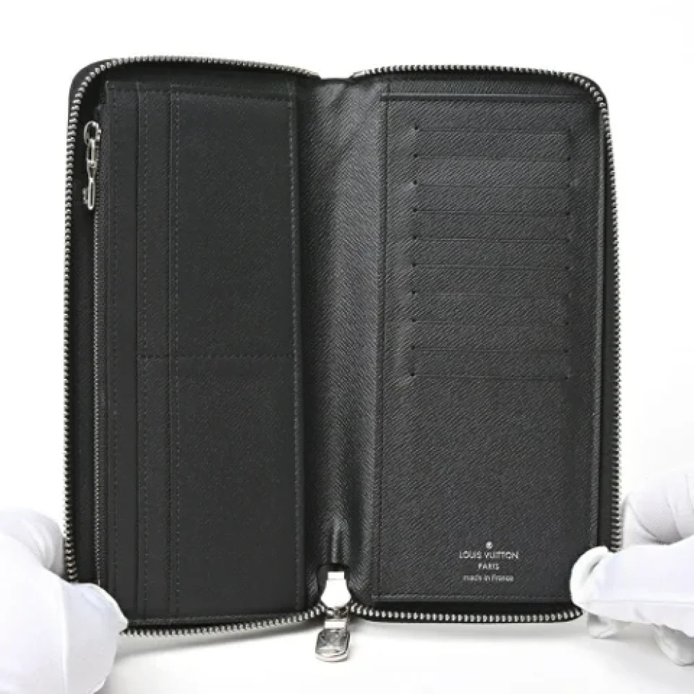 Louis Vuitton Vintage Pre-owned Leather wallets Black Heren