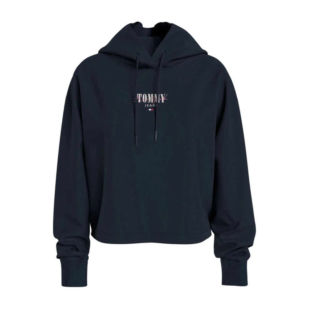Tommy Hilfiger Women's Blue Hoodies,, Desert Sky Hooded Sweatshirt Extra Small