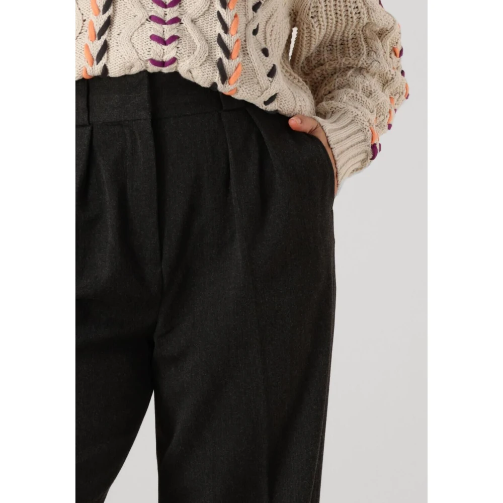 Catwalk Junkie Relaxed Tailored Broeken in Grijs Black Dames