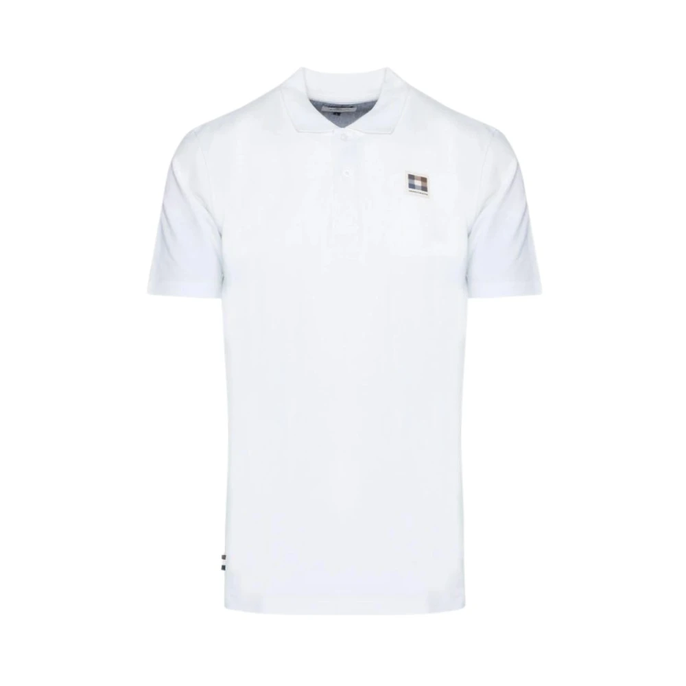 Aquascutum Casual T-shirt en Polo Collectie White Heren