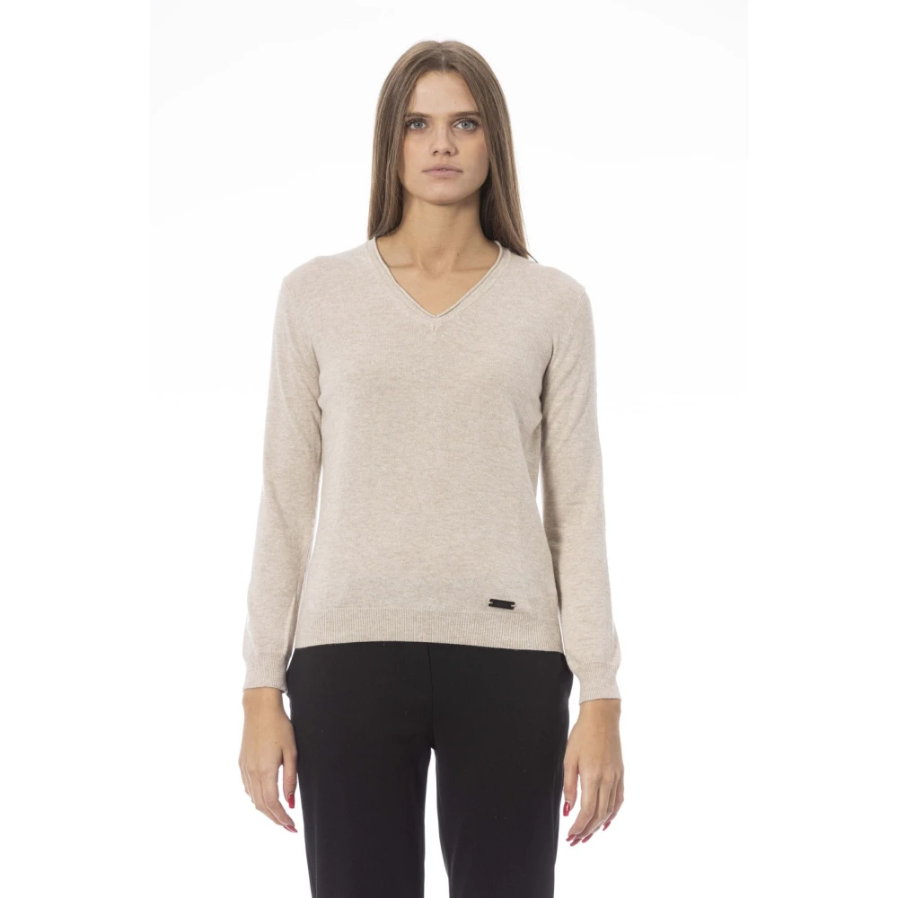 Knitwear > V-neck Knitwear - - Baldinini - Modalova