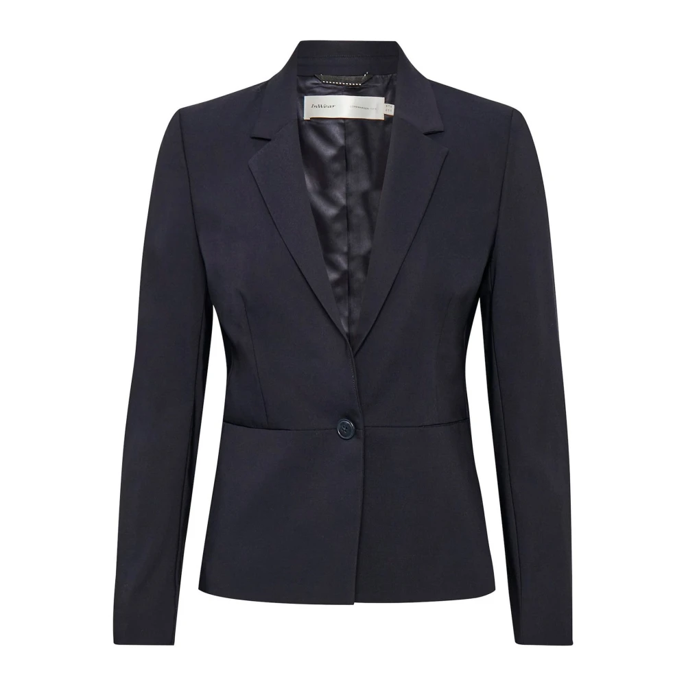 Inwear Blue Marine Short Blazer Zella Style - Female - Blazers - 2XS - Jackets
