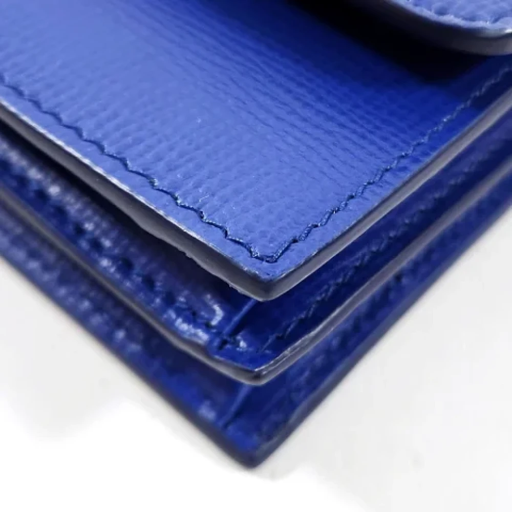 Bally Pre-owned Leather wallets Blue Dames
