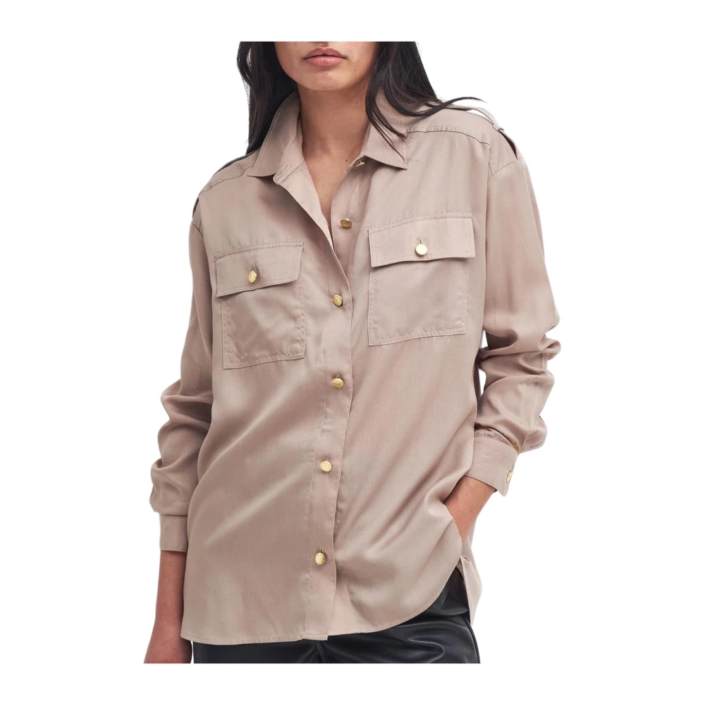 Barbour Callie Shirt Licht Trench Beige Dames