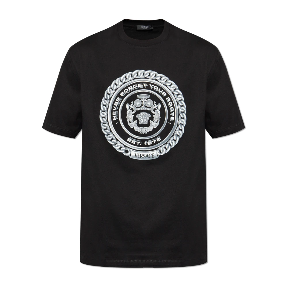 Versace - Tops > T-Shirts - Black - Versace - Modalova