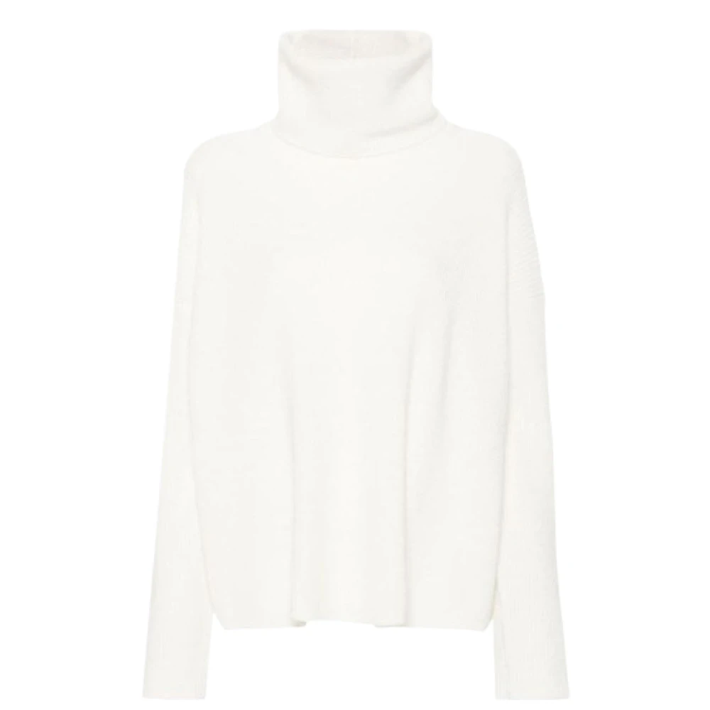 Fabiana Filippi Gezellige Turtleneck Gebreide Trui White Dames