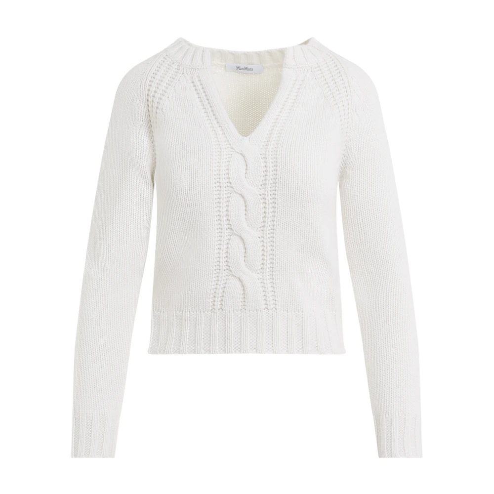 Max Mara Witte Trui voor Vrouwen Aw24 White Dames