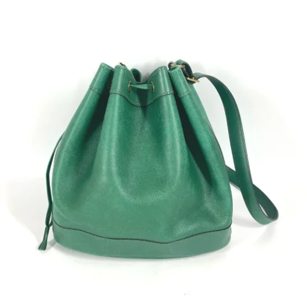 Hermès Vintage Pre-owned Leather shoulder-bags Green Dames