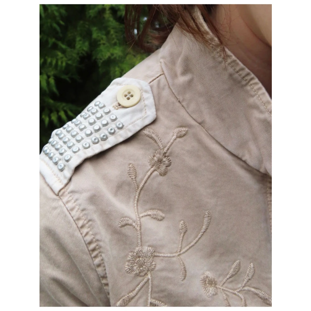 Mason's Geborduurde Eva Safari Jas Beige Dames