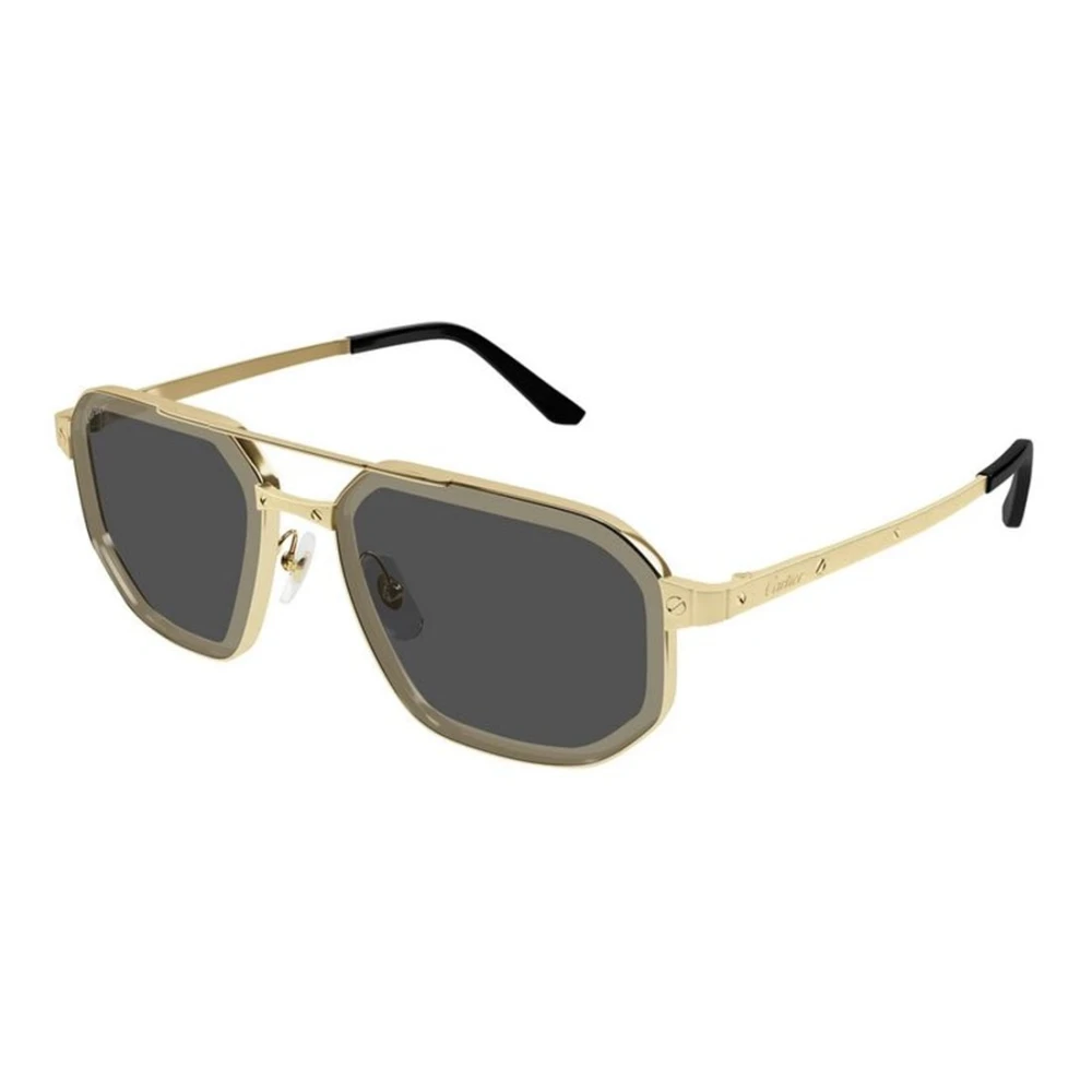 Cartier Men's Yellow Sunglasses, 60 Mm, Aviator Sunglasses