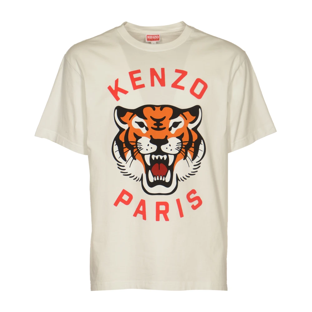 Kenzo Lucky Tiger Oversize T-Shirt Beige Heren