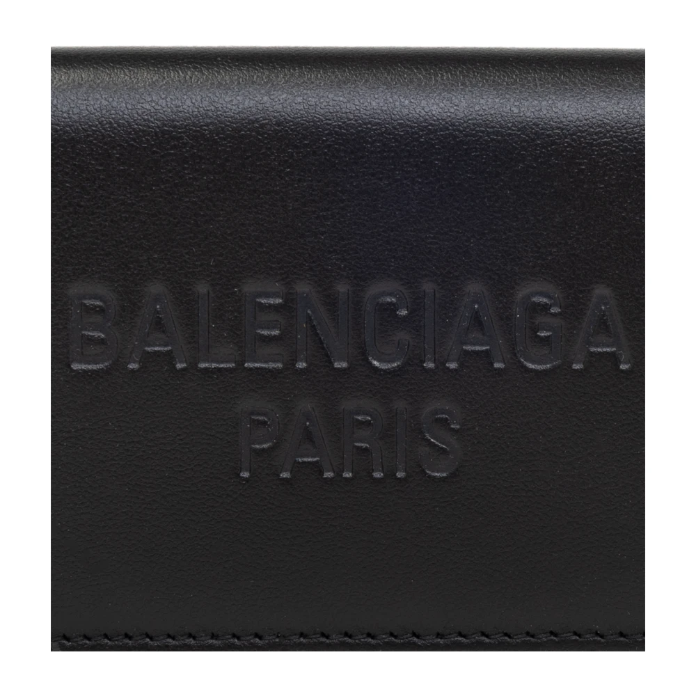 Balenciaga Leren portemonnee Black Heren